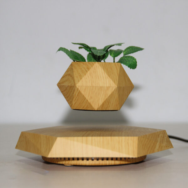 Floating Magnetic Levitating Flower Pot Bonsai Air Plant Pot Planter Potted For Home Office Desk Decor Creative Gift - Image 2